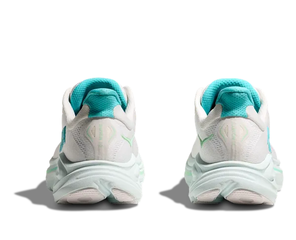 Women's - HOKA Clifton 10 - White/Cielo Blue