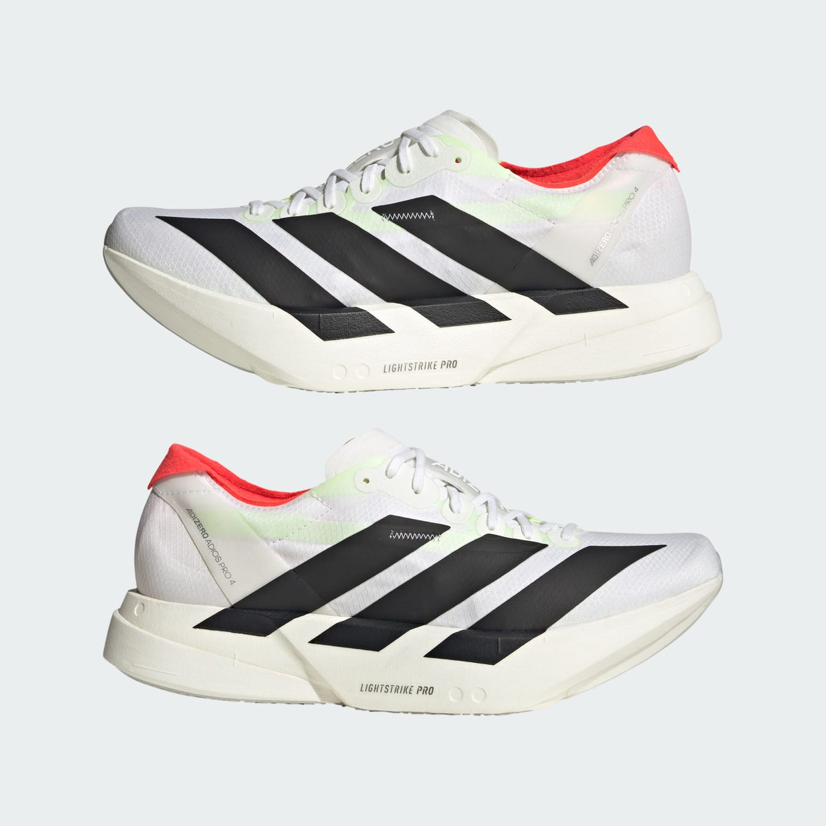 Mens - Adidas Adizero Adios Pro 4 - White/Black/Silver Met