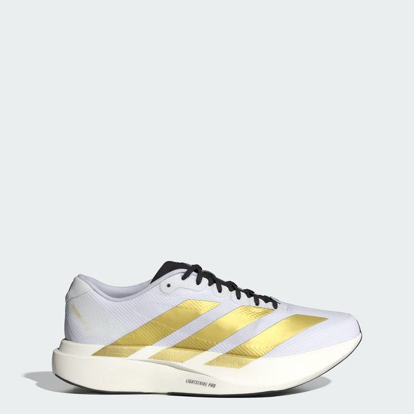 Adidas Men's Adizero EVO SL Woven Cloud White / Matte Gold / Core Black