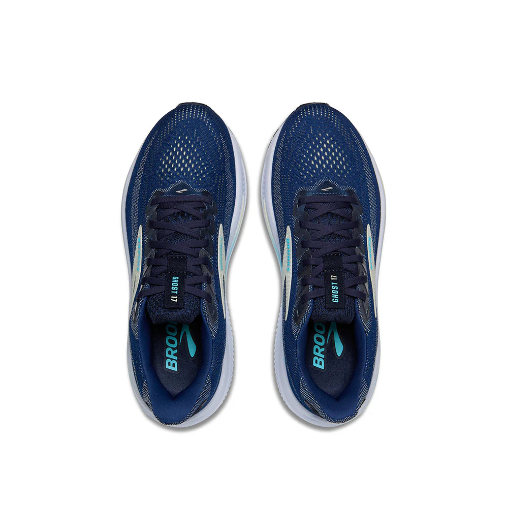 Women's - Brooks Ghost 17 - Navy/Green/Turquoise