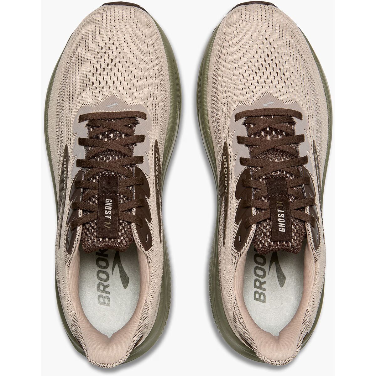 Men's - Brooks Ghost 17 - Chateau Gray/Brown/Olive