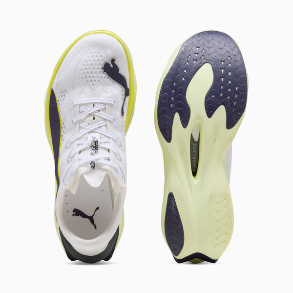 PUMA Women's Deviate NITRO Elite 4 PUMA White-Apple Spritz-Lux Lime