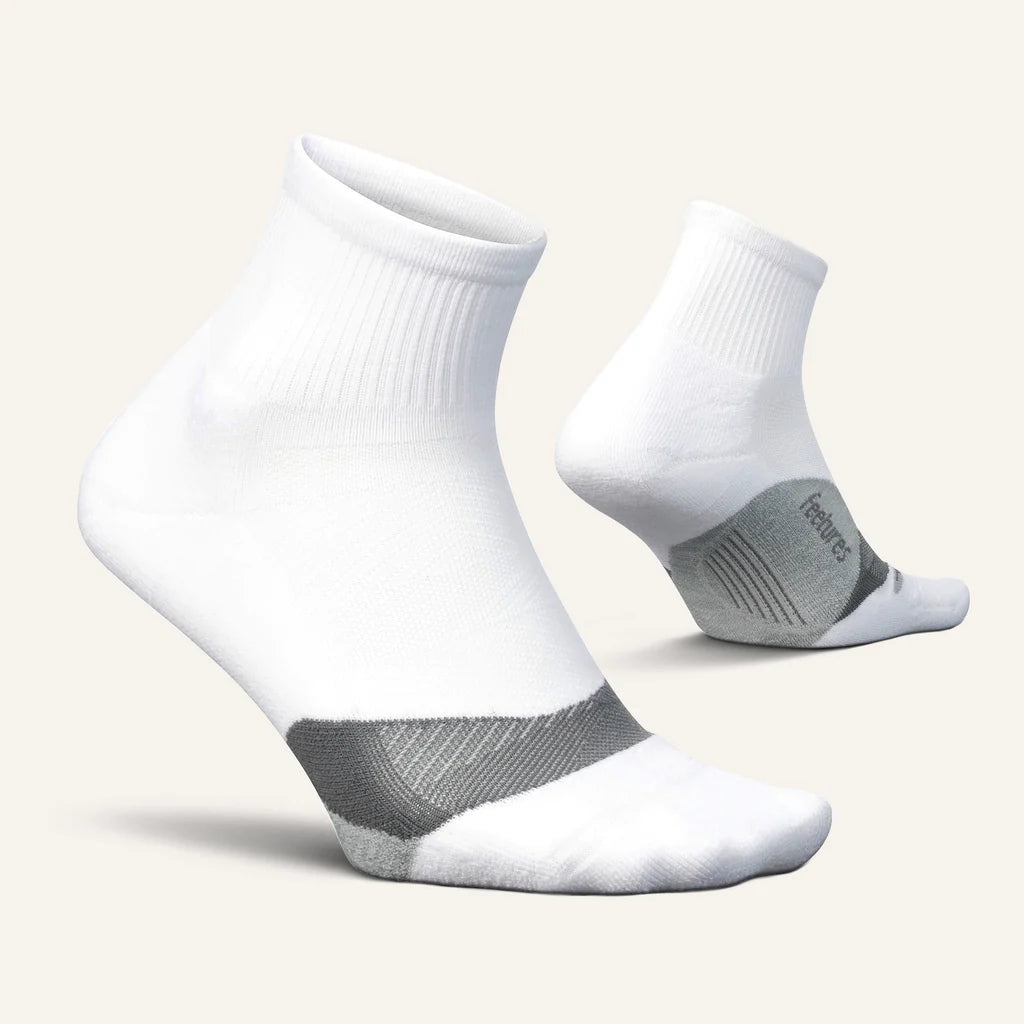 Feetures Elite Light Cushion Quarter - White