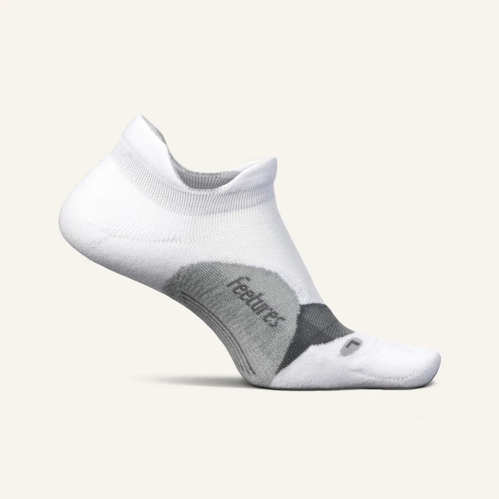 Feetures - Elite Light Cushion No Show Tab, White