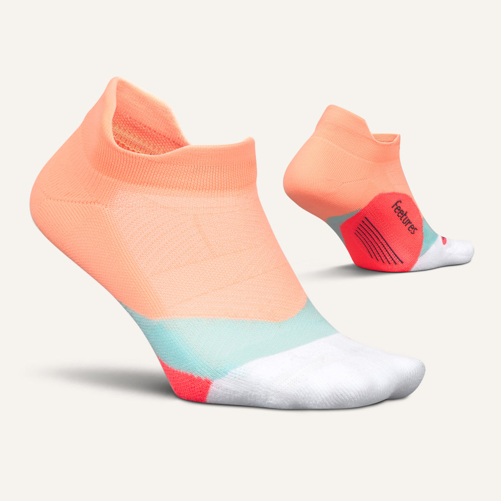 Feetures Elite Light Cushion No Show Tab Vibrant Reef