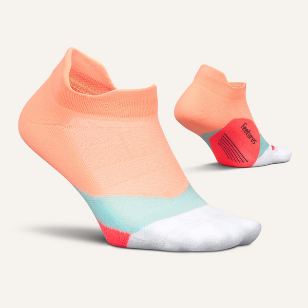 Feetures Elite Light Cushion No Show Tab Vibrant Reef