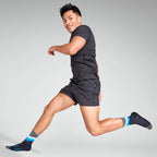 Feetures -   Elite Light Cushion Mini Crew - Black Swell