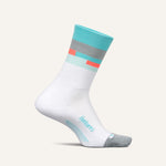 Feetures Elite LC Mini Crew -  Aquatic White