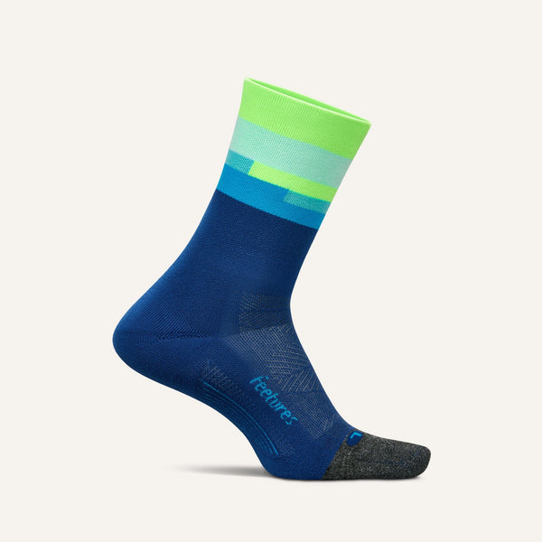 Feetures Elite Light Cushion Mini Crew Surfboard Blue