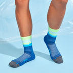 Feetures Elite Light Cushion Mini Crew Surfboard Blue