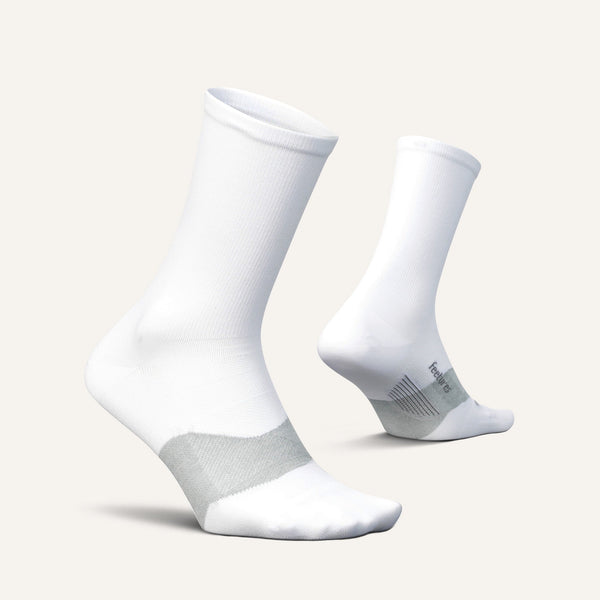 Feetures Elite Ultra Light Mini Crew White