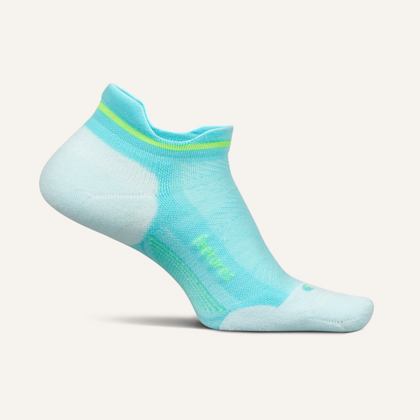 Feetures Elite Max Cushion No Show Tab Aqua Surf