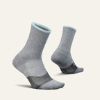 Feetures - Trail Max Cushion Mini Crew, Light Gray