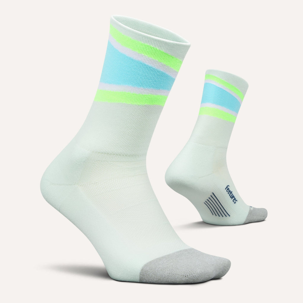Feetures Elite Light Cushion Mini Crew Mint Bounce