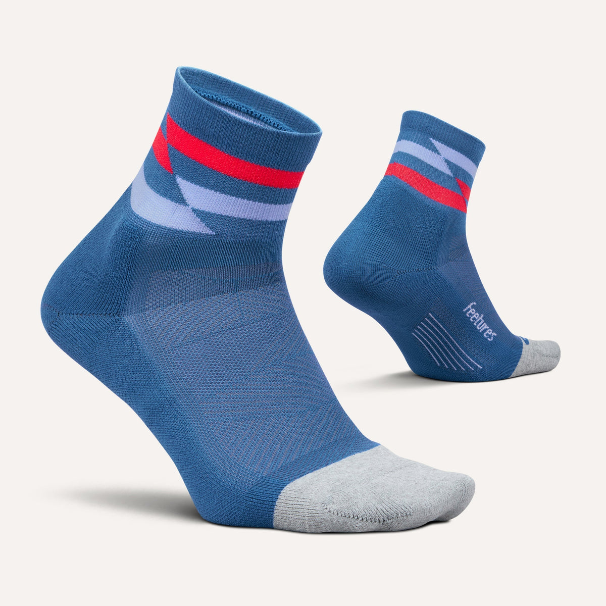 Feetures - Elite Light Cushion Quarter - Blue Track