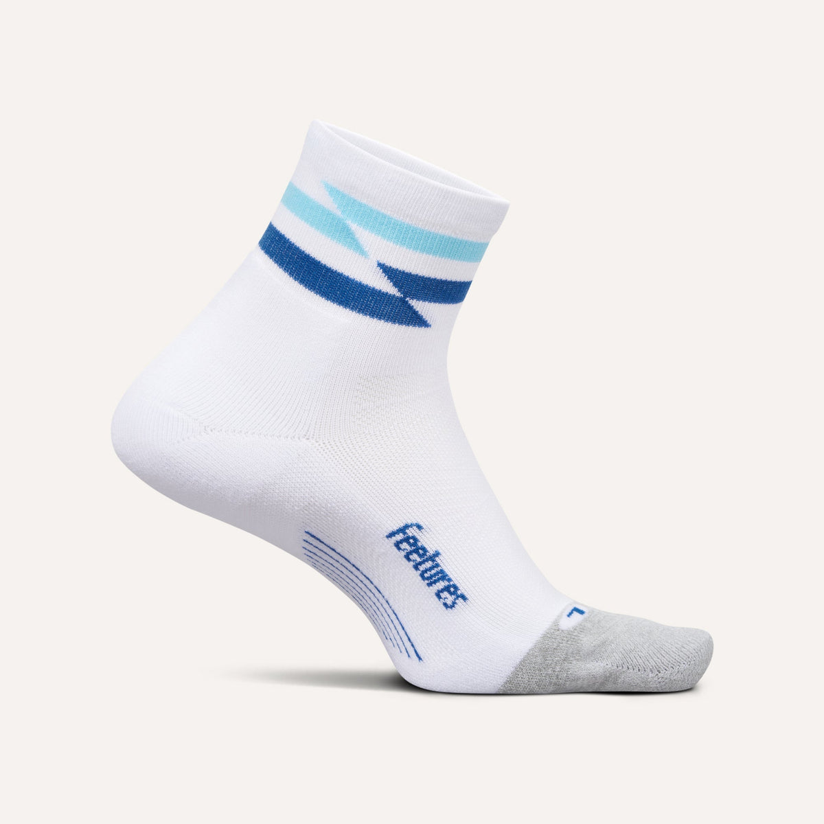 Feetures - Elite Light Cushion Quarter - White Track