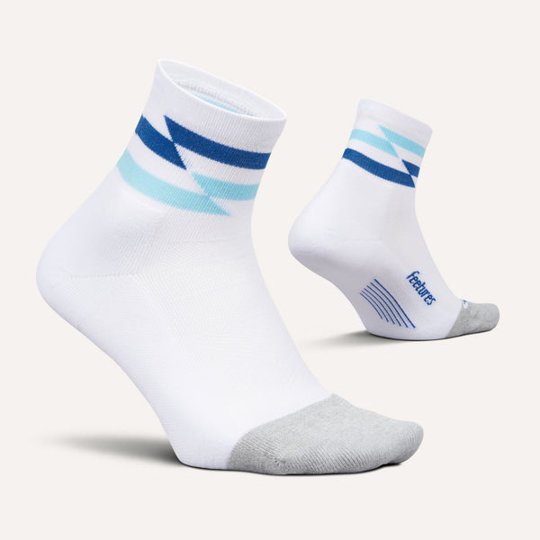 Feetures - Elite Light Cushion Quarter - White Track