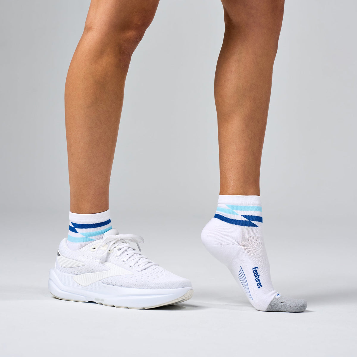 Feetures - Elite Light Cushion Quarter - White Track