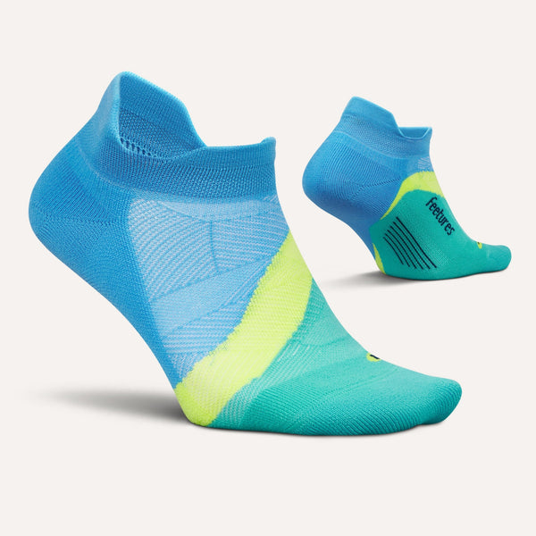 Feetures Elite Light Cushion No Show Tab Arctic Blue