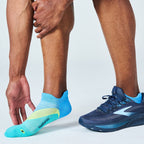 Feetures Elite Light Cushion No Show Tab Arctic Blue