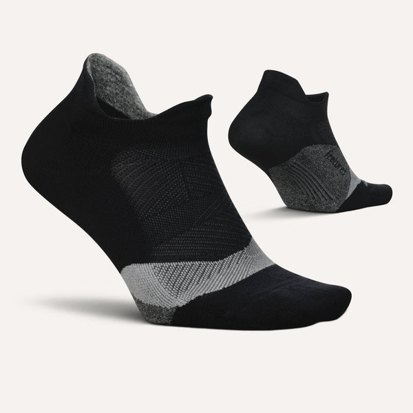 Feetures Elite Light Cushion No Show Tab Black