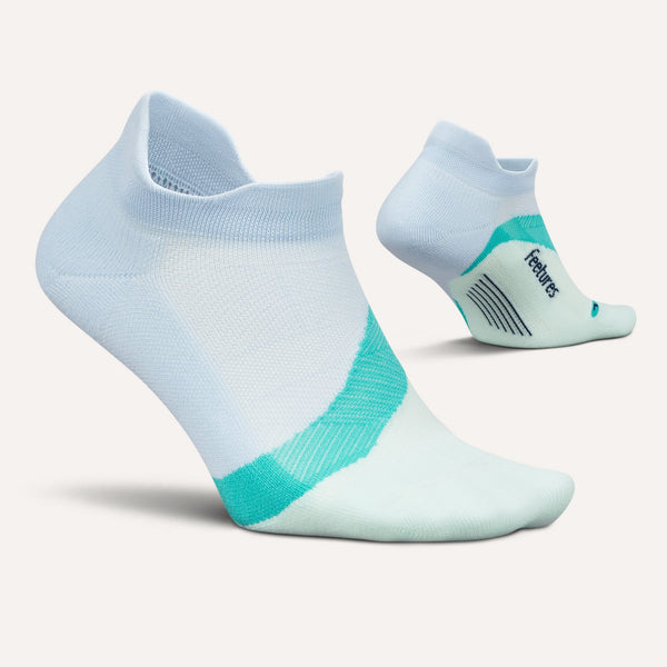 Feetures Elite Light Cushion No Show Tab Glacier Mist