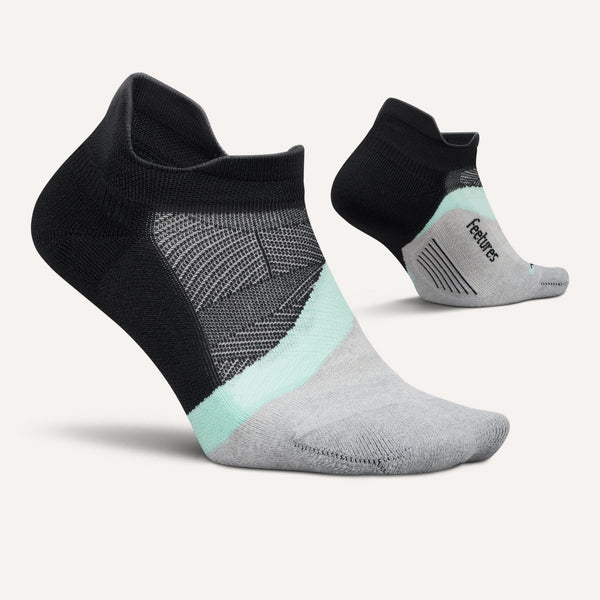 Feetures Elite Light Cushion No Show Tab Mint Chip