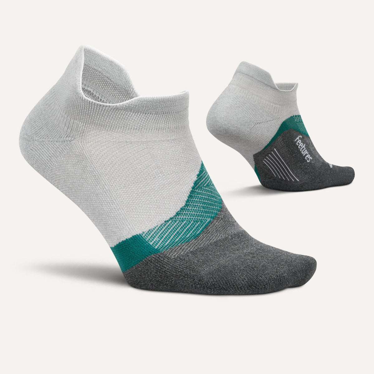 Feetures - Elite Light Cushion No Show Tab - Stone Ivy