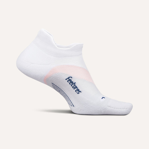 Feetures - Elite Light Cushion No Show Tab - White Rose