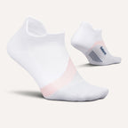 Feetures - Elite Light Cushion No Show Tab - White Rose