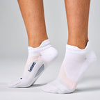 Feetures - Elite Light Cushion No Show Tab - White Rose