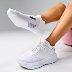 Feetures - Elite Light Cushion No Show Tab - White Rose