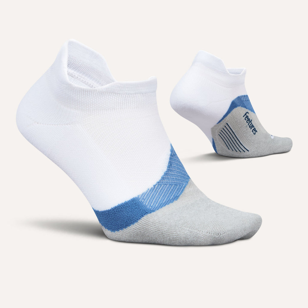 Feetures Elite Light Cushion No Show Tab White Tide