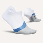 Feetures Elite Light Cushion No Show Tab White Tide