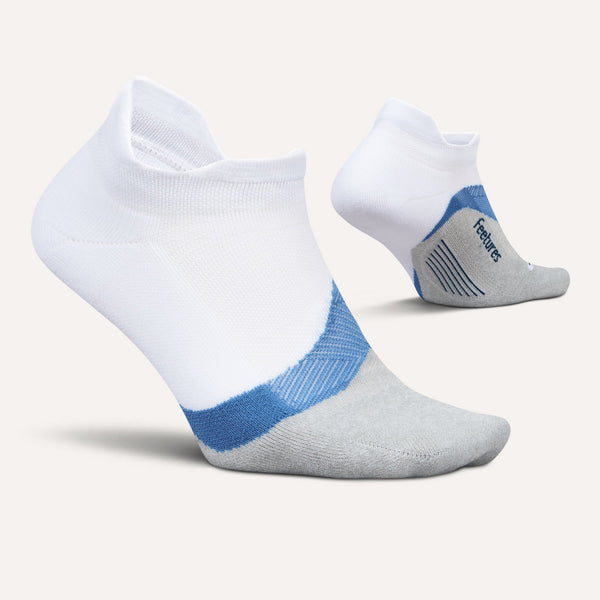 Feetures Elite Light Cushion No Show Tab White Tide
