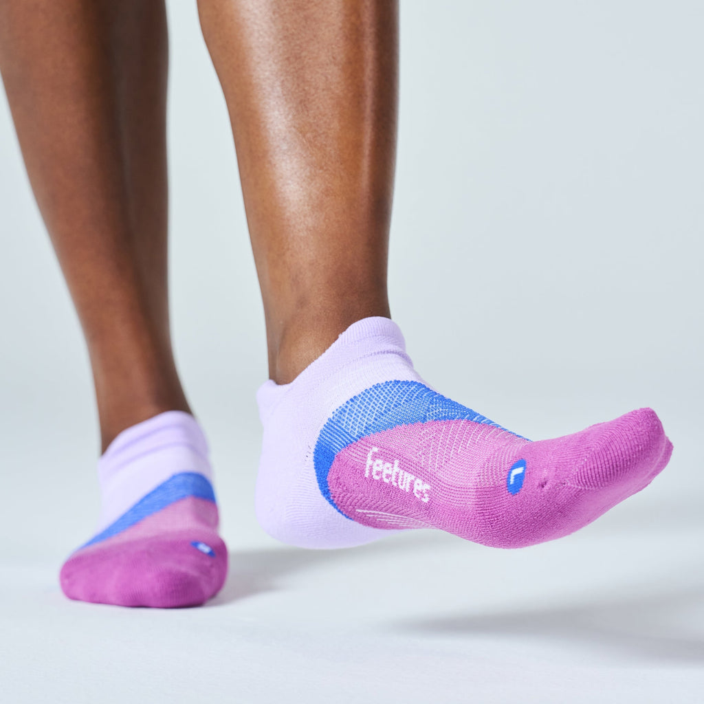 Feetures Elite Light Cushion No Show Tab Wild Bloom