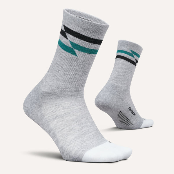 Feetures - Elite Max Cushion Mini Crew - Gray Track