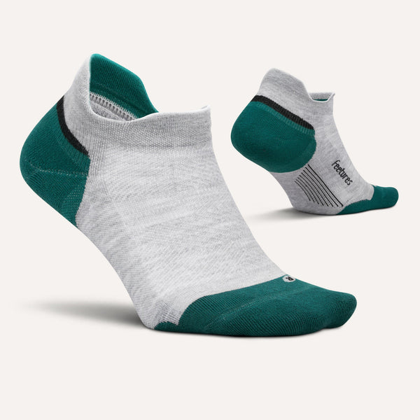 Feetures Elite Max Cushion No Show Tab Stone Ivy