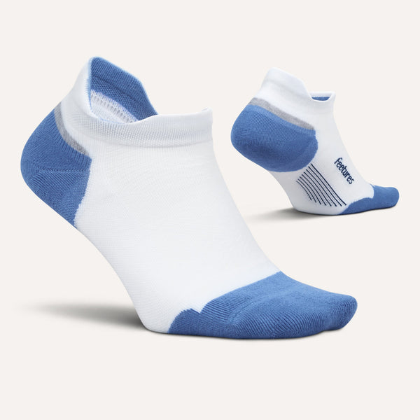 Feetures Elite Max Cushion No Show Tab White Tide