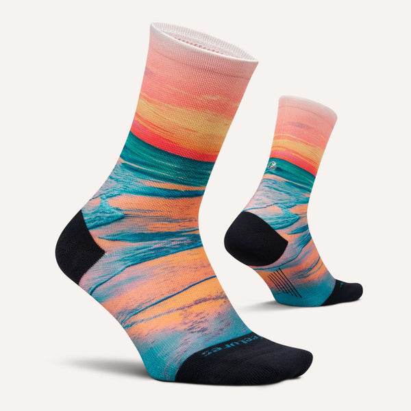Feetures - Elite Light Cushion Mini Crew -  Sunset Glow