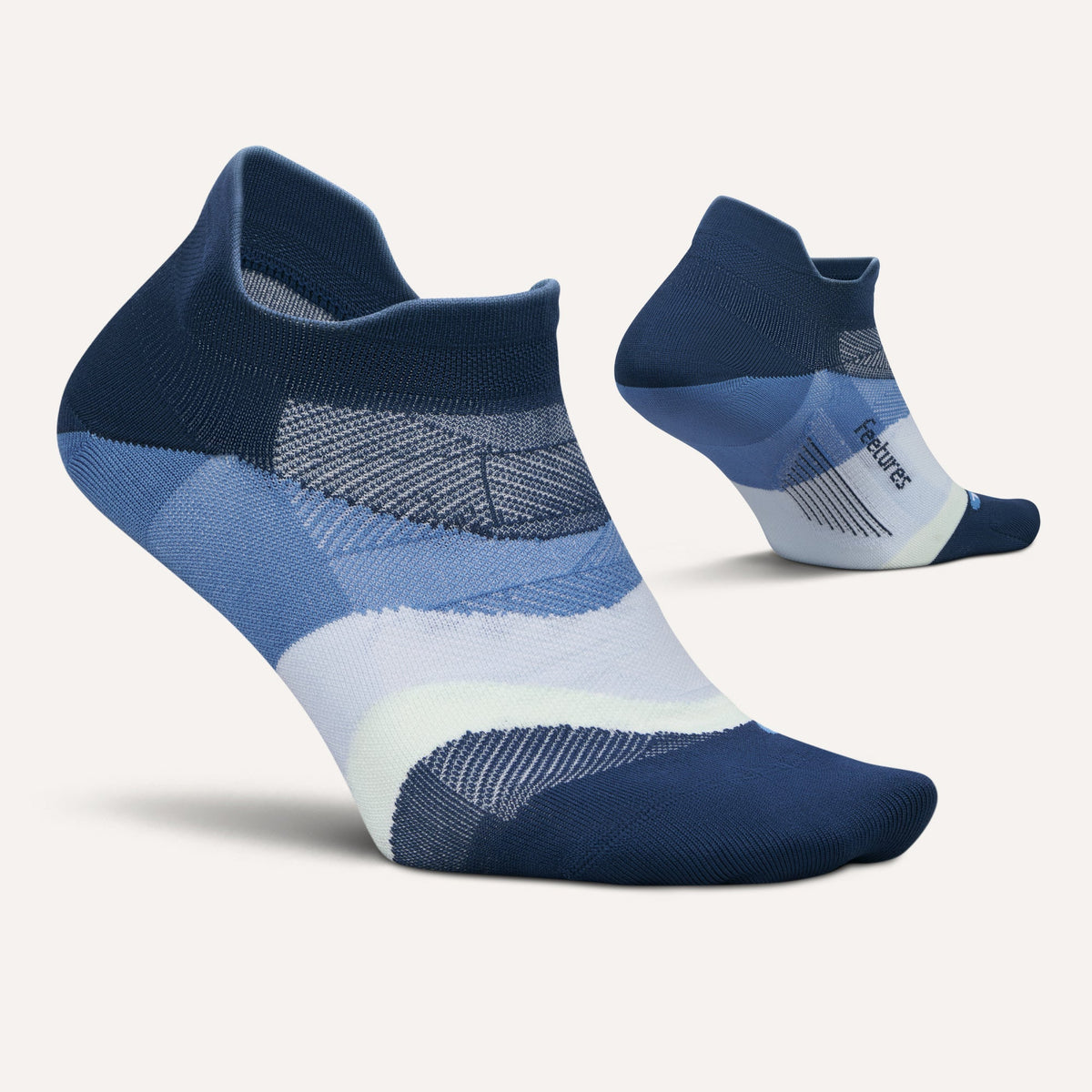 Feetures Elite Ultra Light No Show Tab Blue Wave