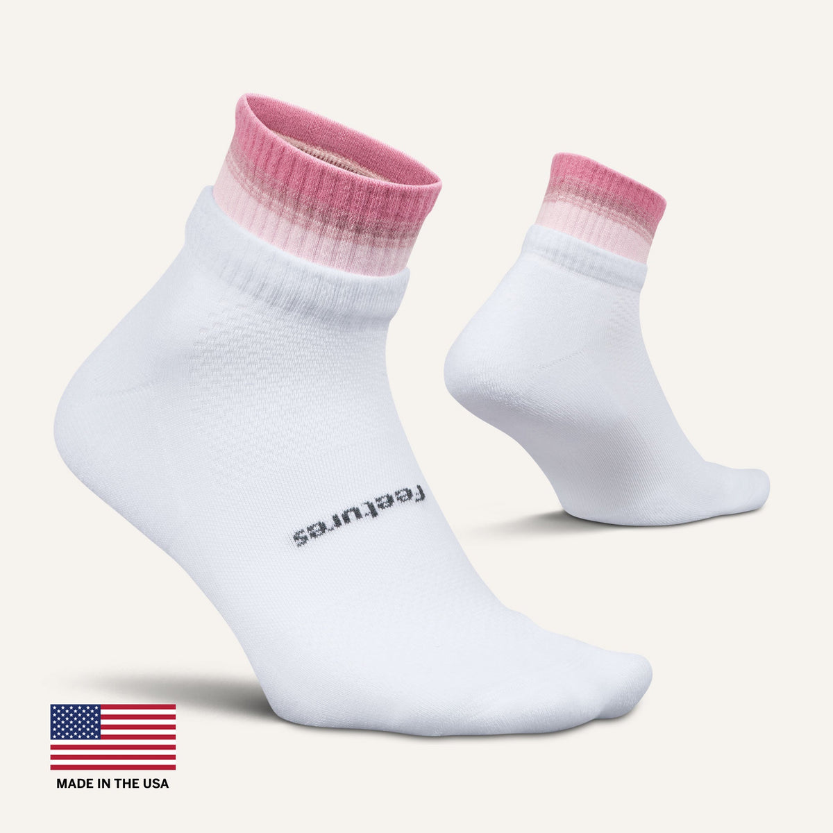 Feetures High Performance Max Cushion Stacked Quarter Rose