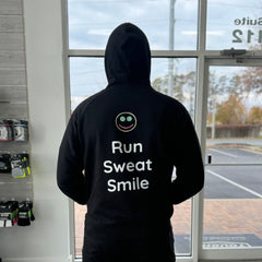 Run Sweat Smile Hoodie - Black