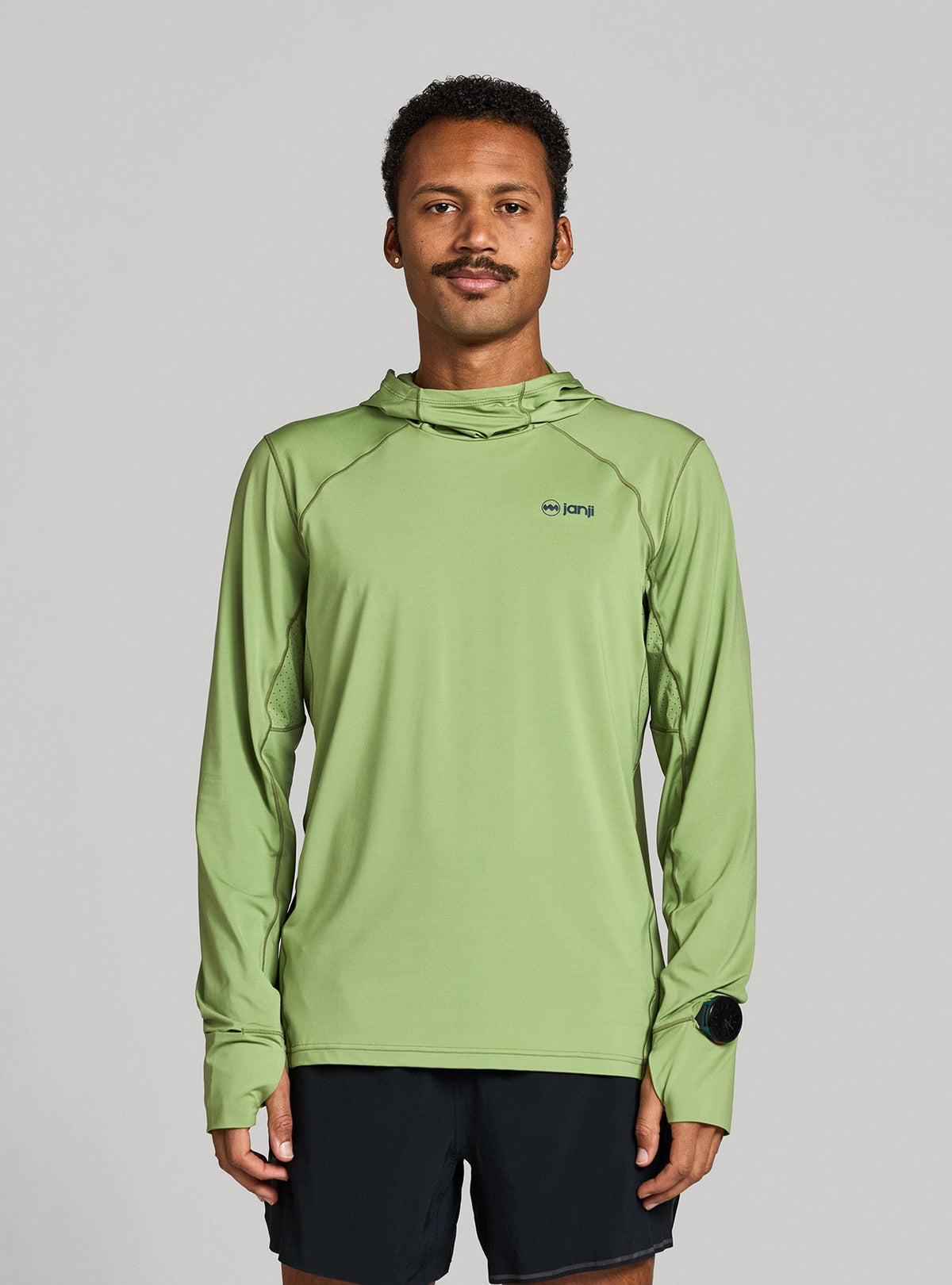 Janji Men's Sunchaser 50 Hooded Long Sleeve Tea