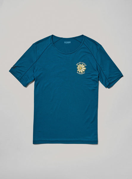 Janji Men's Run All Day Tee Wildflower Tidal