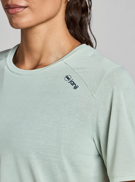 Janji Women's Pinnacle RD Gossamer Tee Arctic