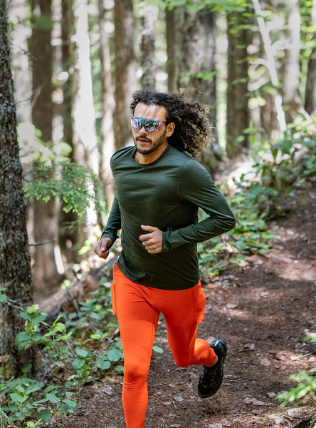 Janji Men's Repeat Merino Long Sleeve Kelp