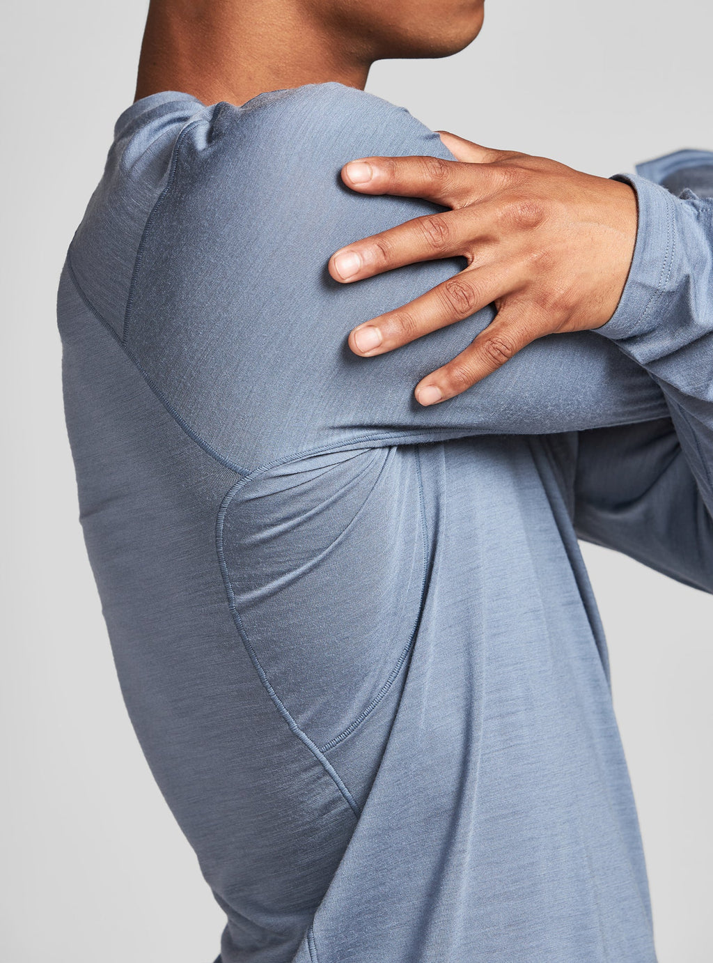 Janji Men's Repeat Merino Long Sleeve Slate