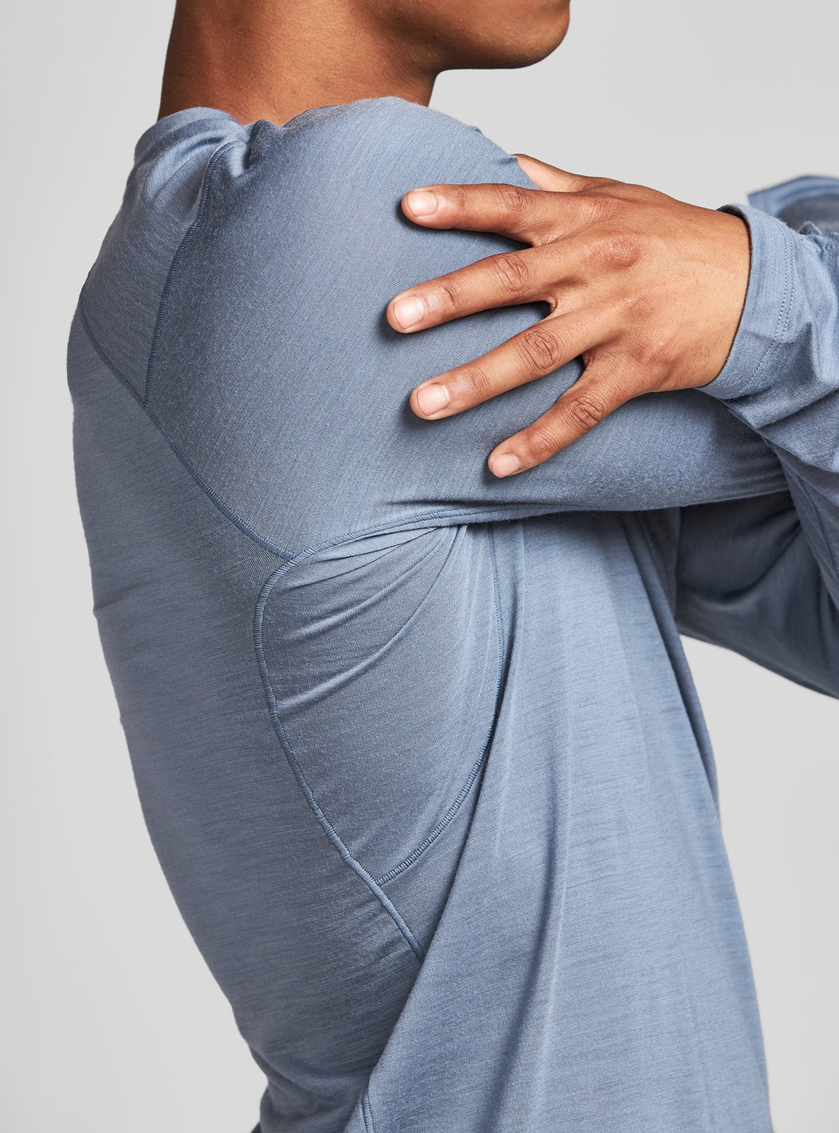 Janji Men's Repeat Merino Long Sleeve Slate