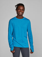 Janji Men's Repeat Merino Long Sleeve Bluebird